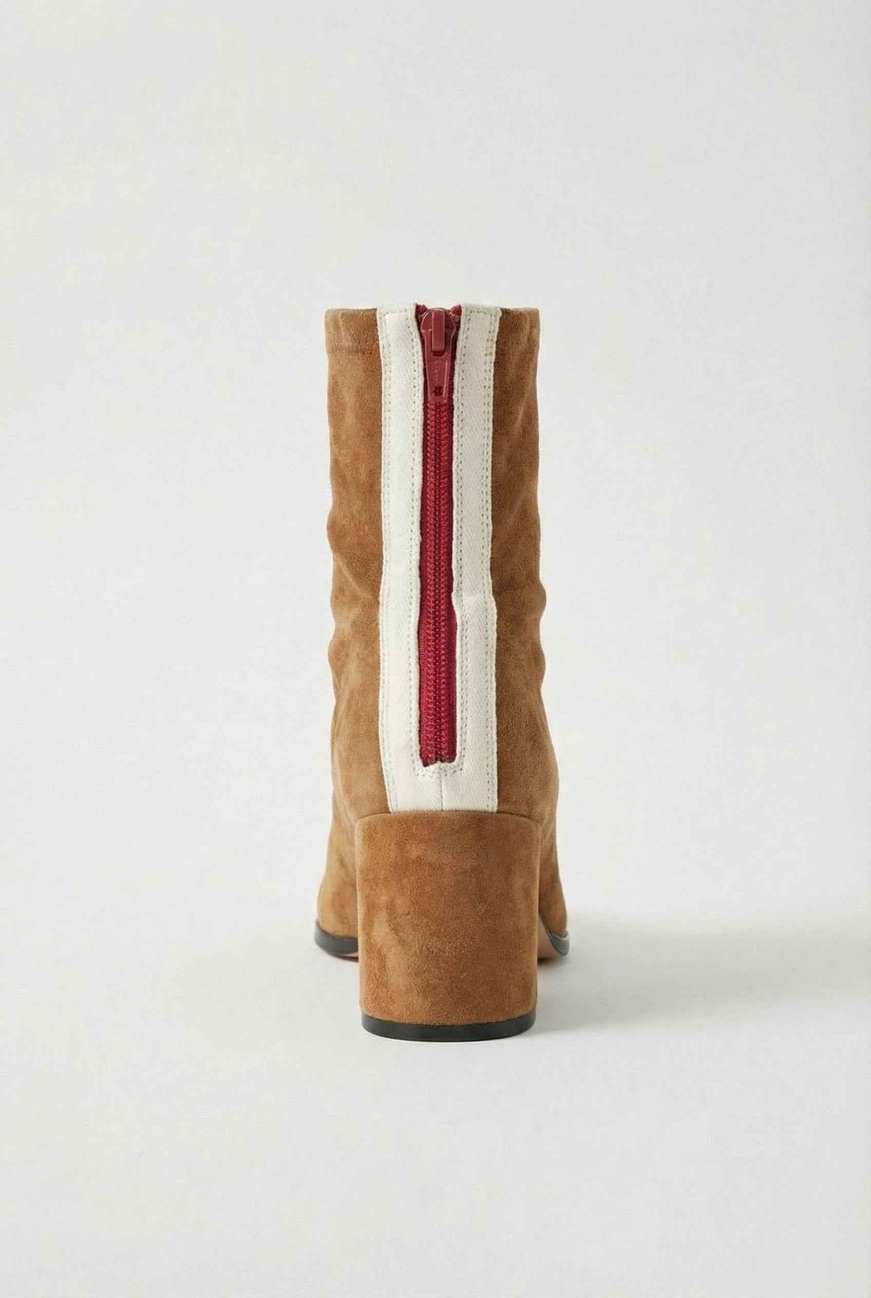 Dark Brown Mid-Calf Heeled Boots for Women