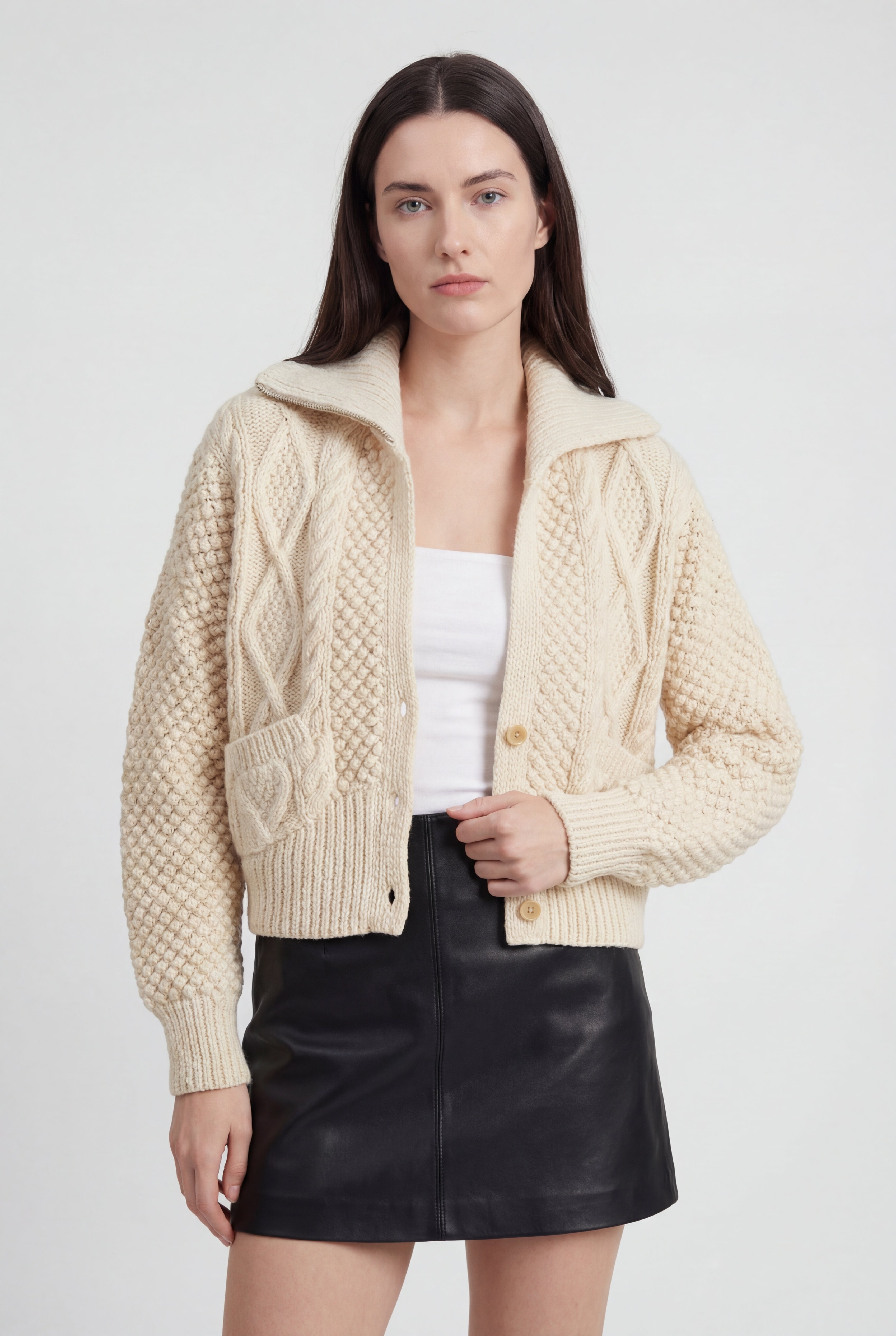 Women's Short Knit Cardigan