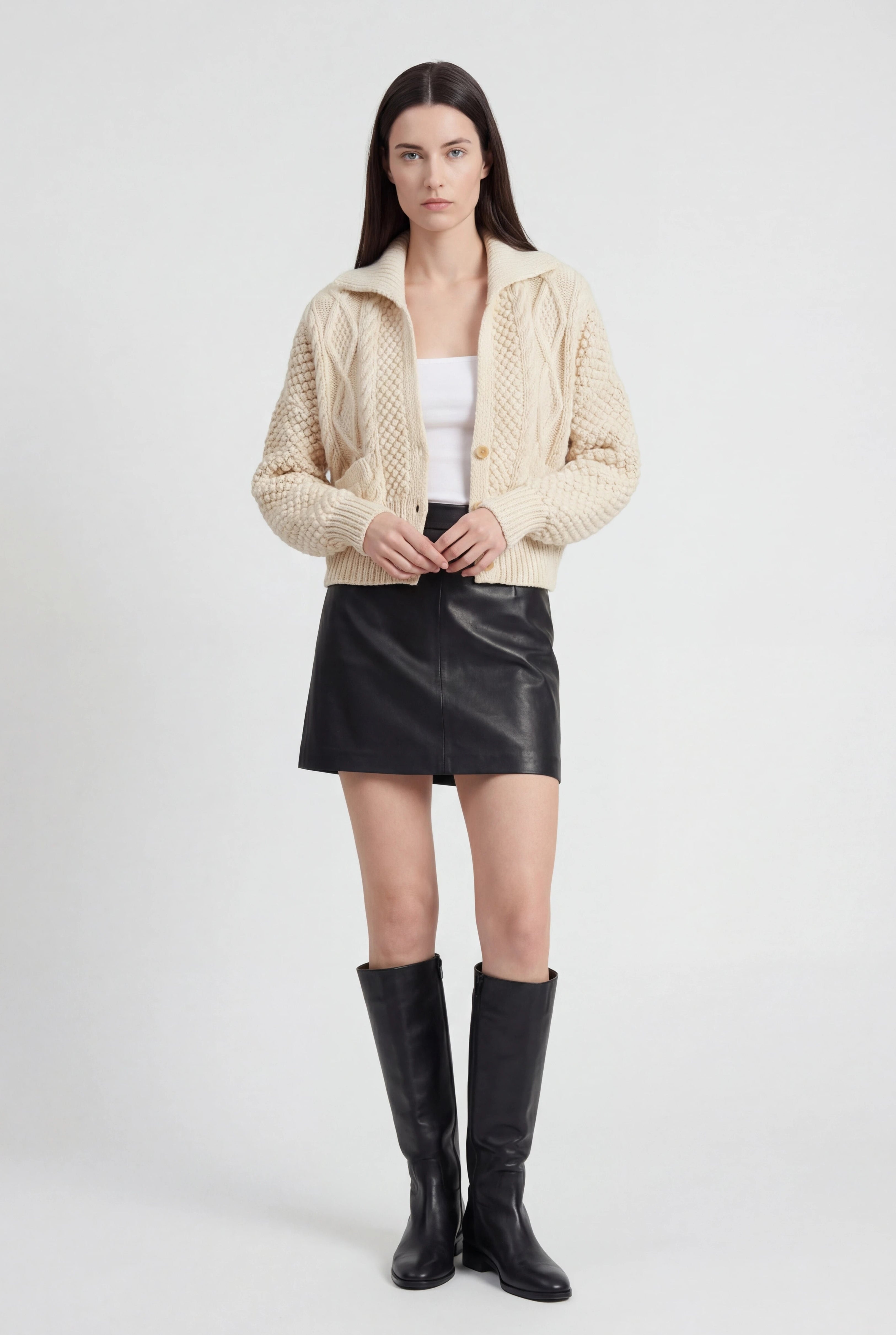 Women's Short Knit Cardigan