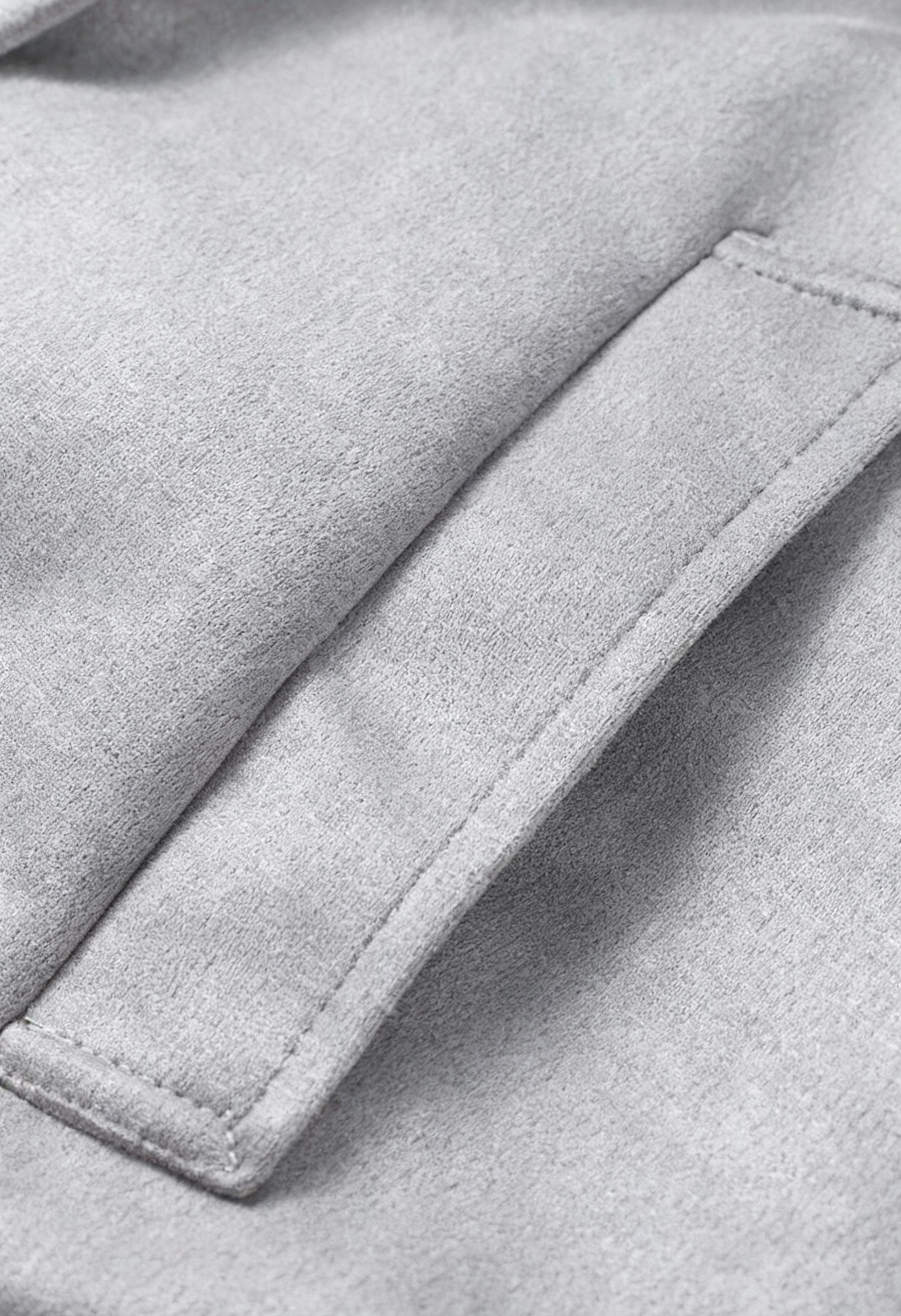 Vrouwen Lange Grijs Jas met Riem