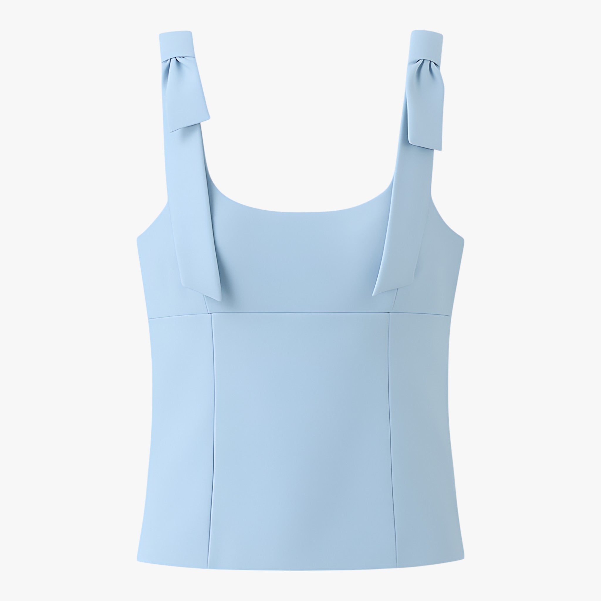 Dames Tops : Amelie vrouwen cami top met strik in blauw - Slanke stijl in Blauw van Vanda Liamo