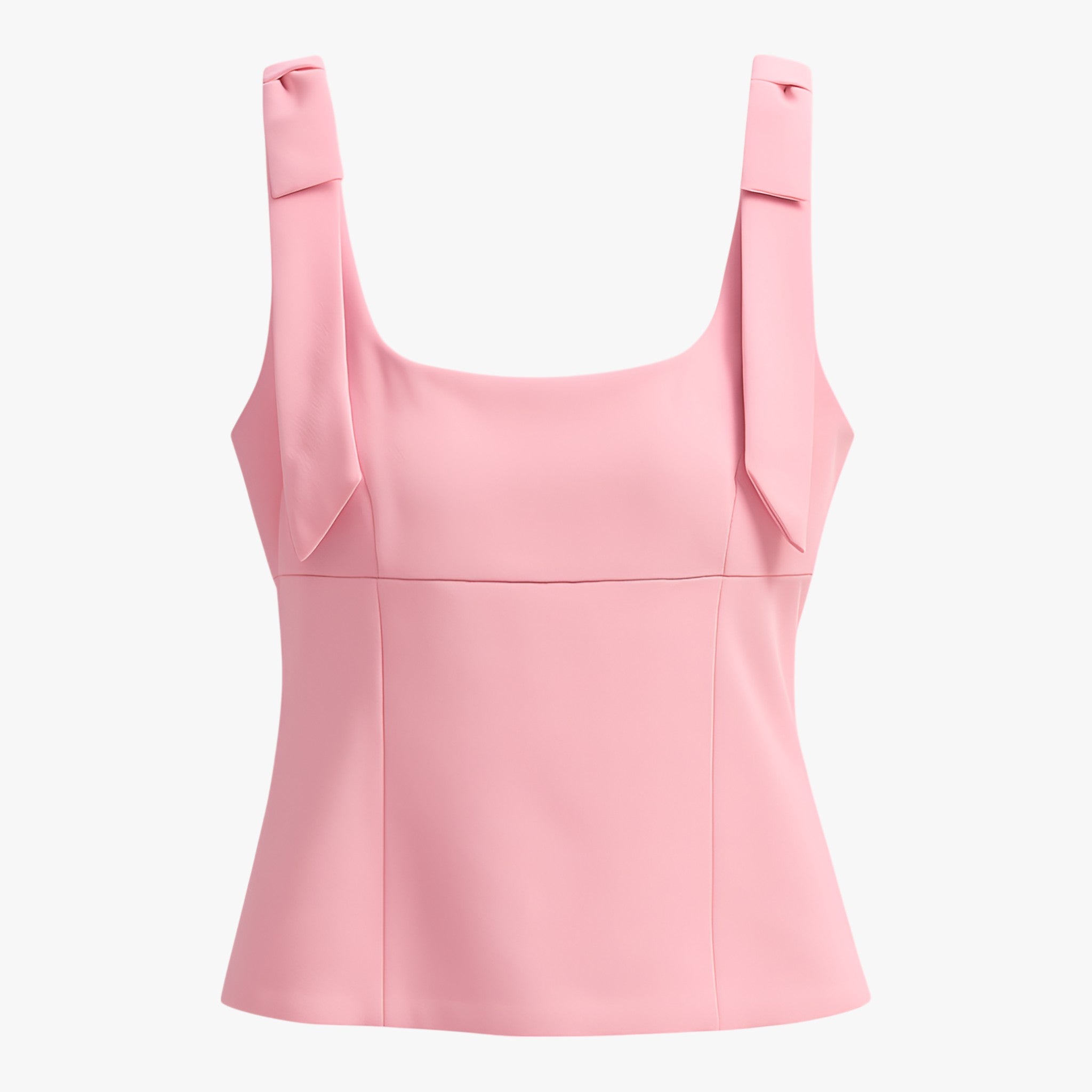 Dames Tops : Amelie Vrouwen Cami Top - Slanke Strik in Roze in Roze van Vanda Liamo