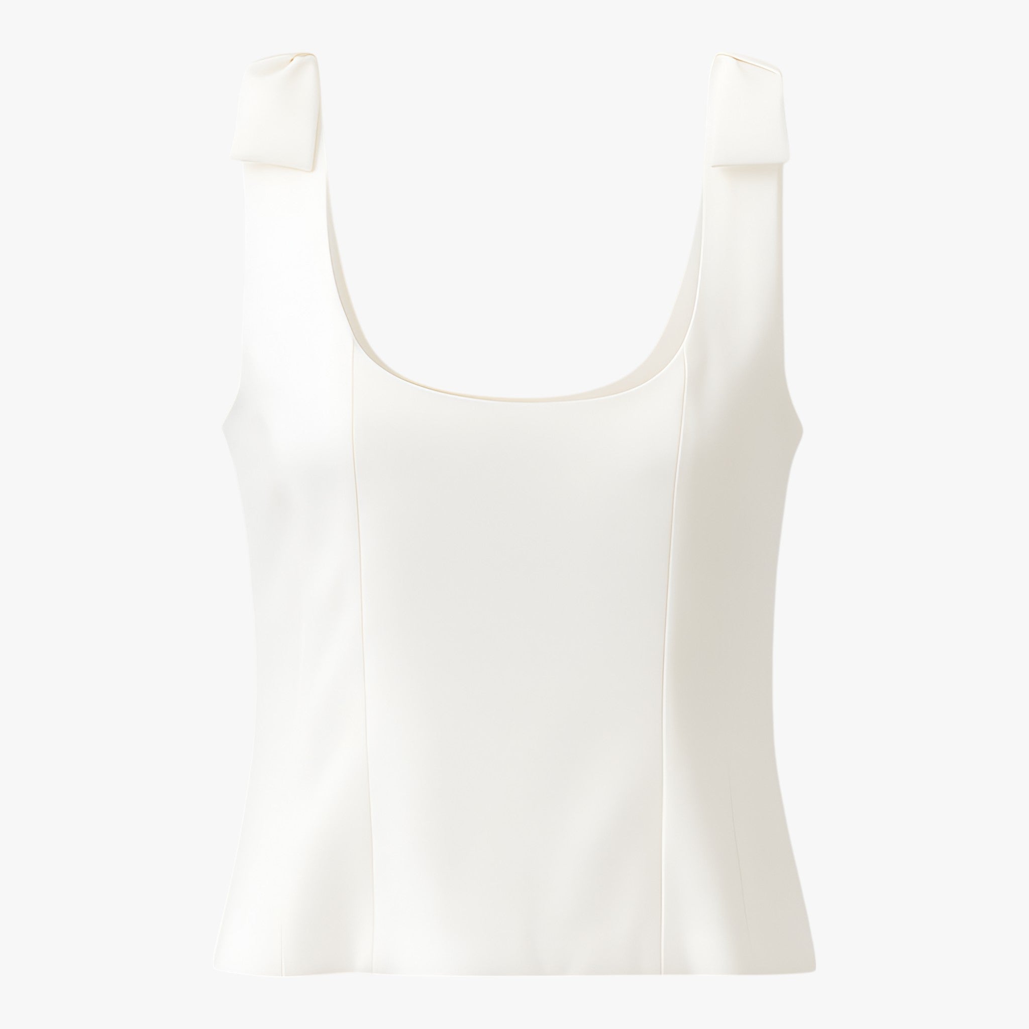 Dames Tops : Amelie Vrouwen Cami Top - Stijlvolle Witte Slanke Top voor Elke Gelegenheid in Wit van Vanda Liamo