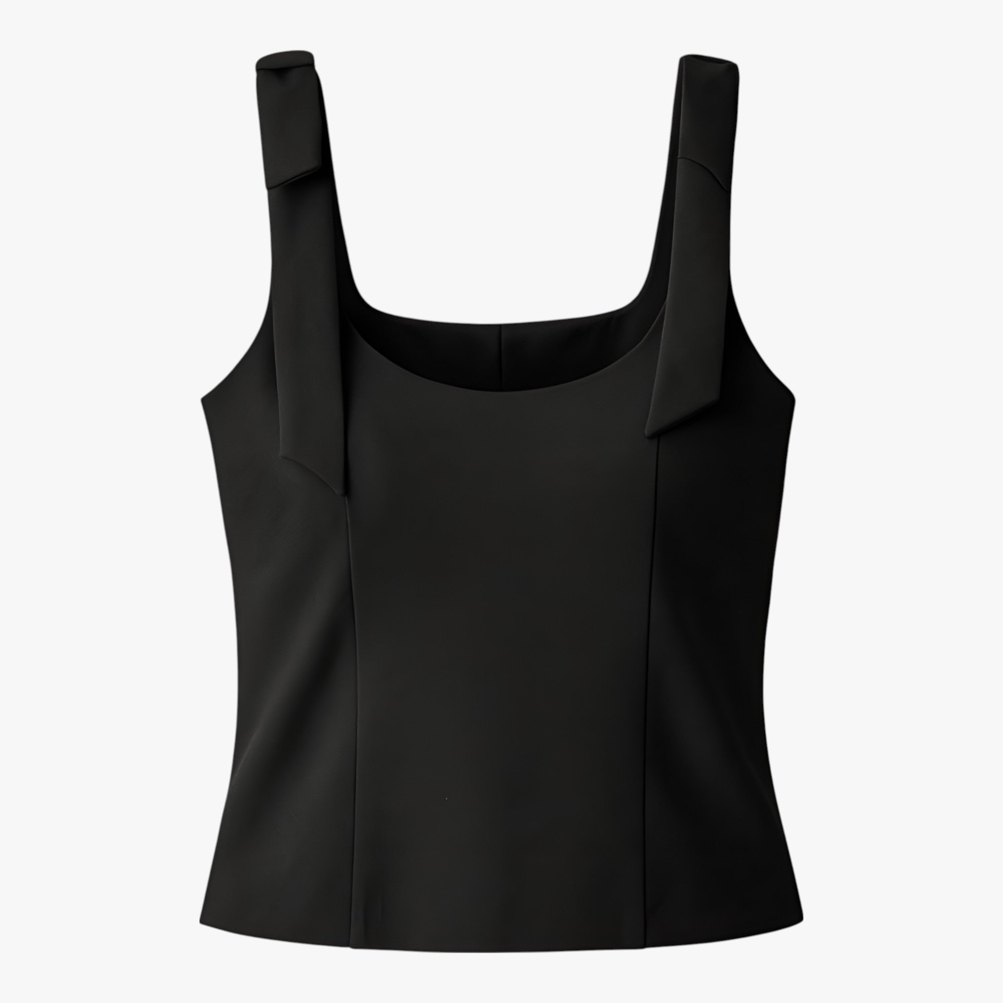 Dames Tops : Amelie Cami Top Zwart - De Perfecte Keuze voor Modebewuste Elegantie in Zwart van Vanda Liamo