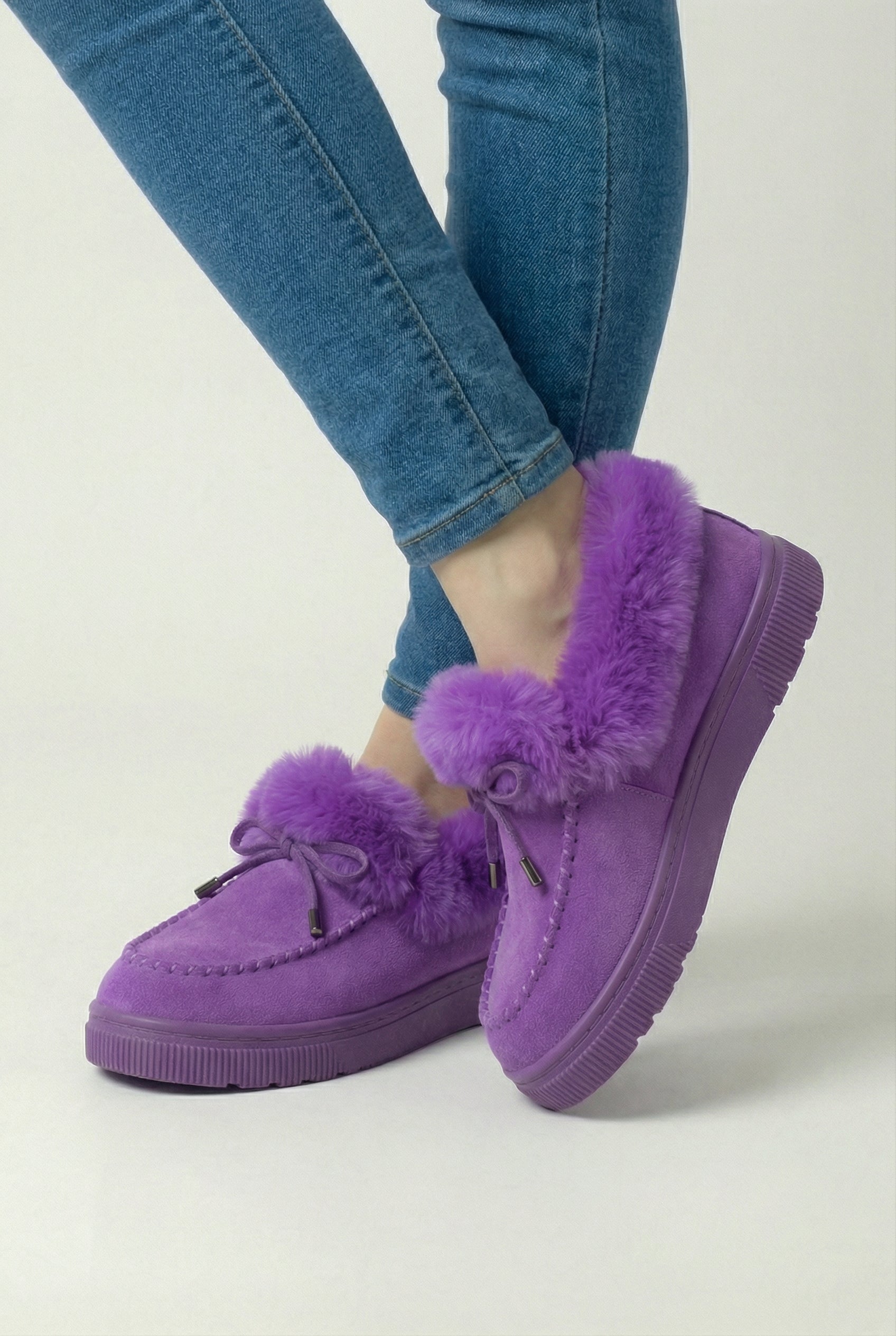 Women's Purple Winter Snow Boots