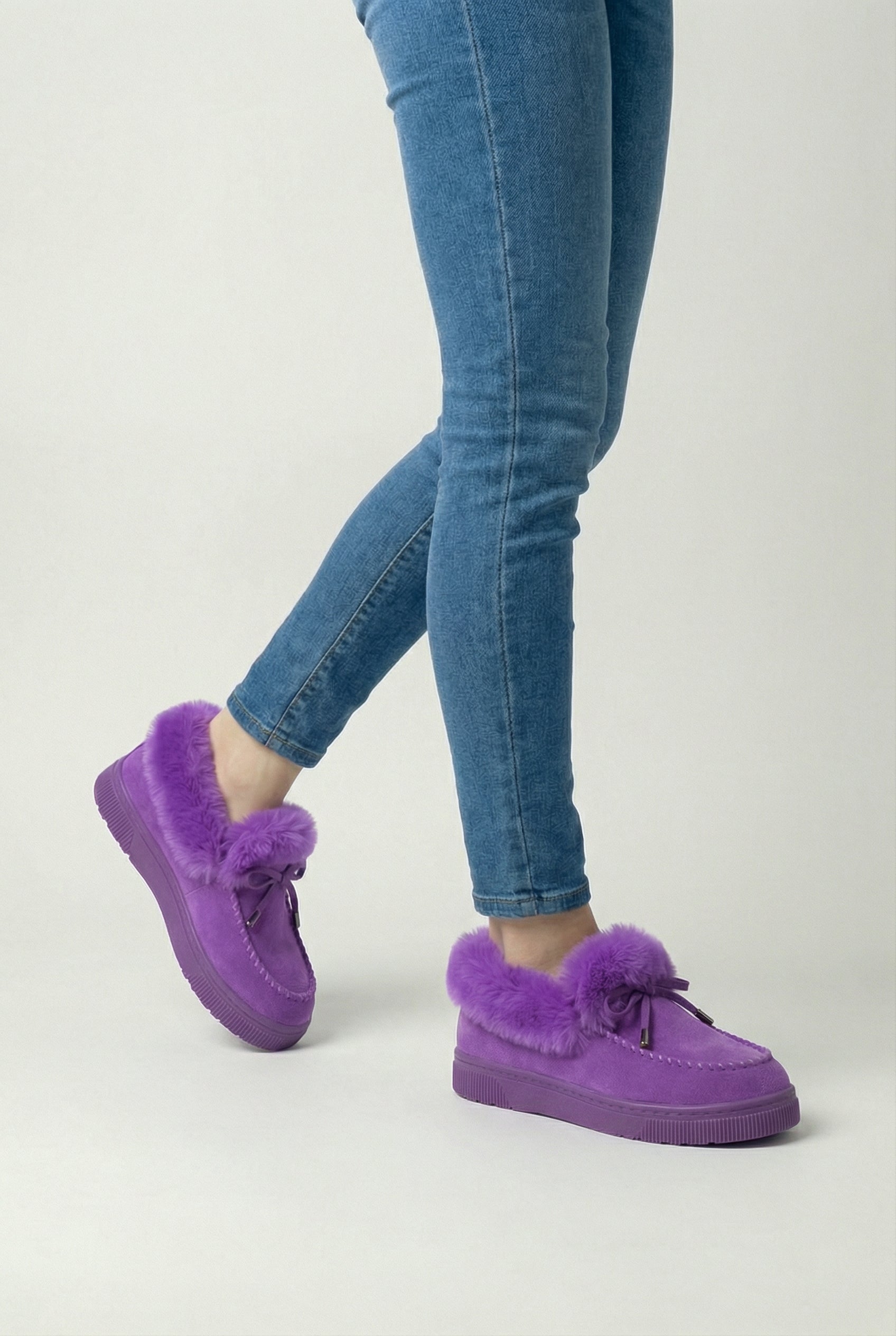 Women's Purple Winter Snow Boots