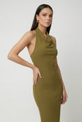 Women's Olive Green Summer Dress