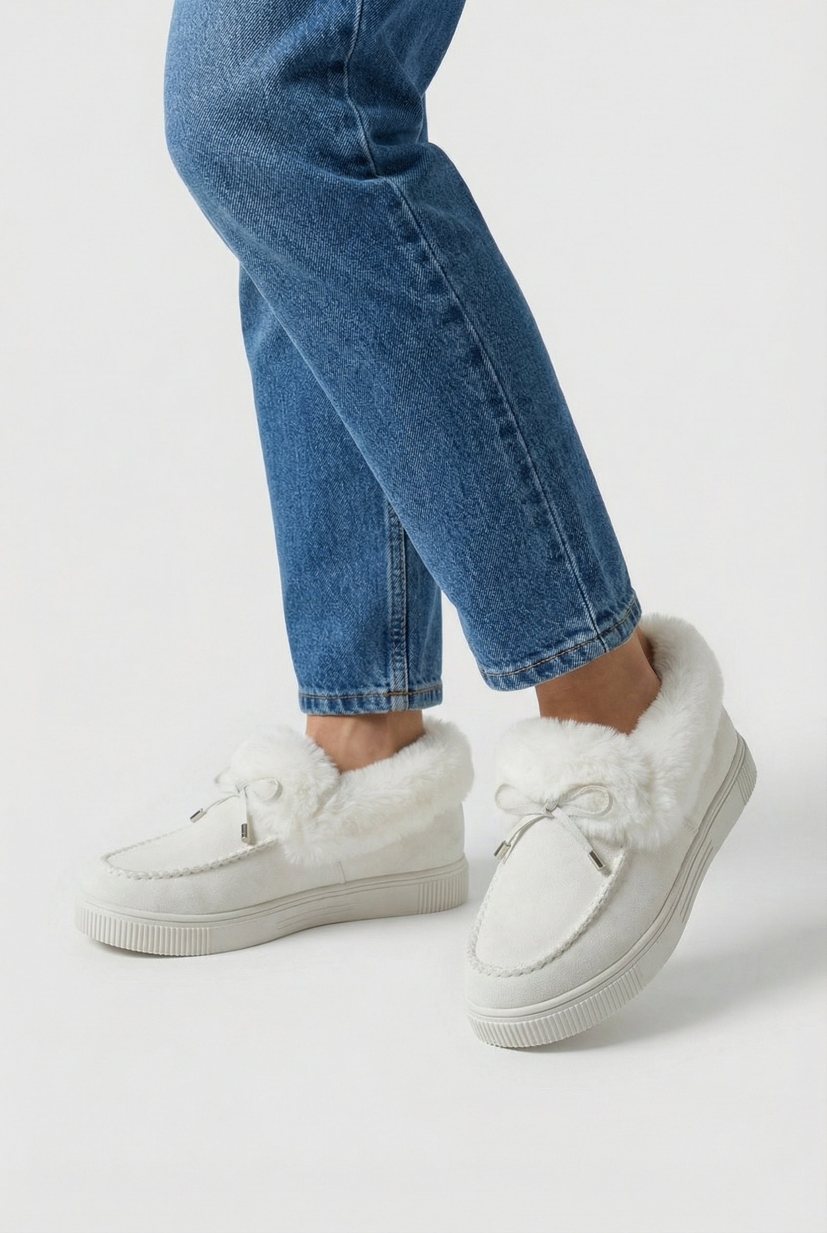 Women's White Insulated Winter Boots