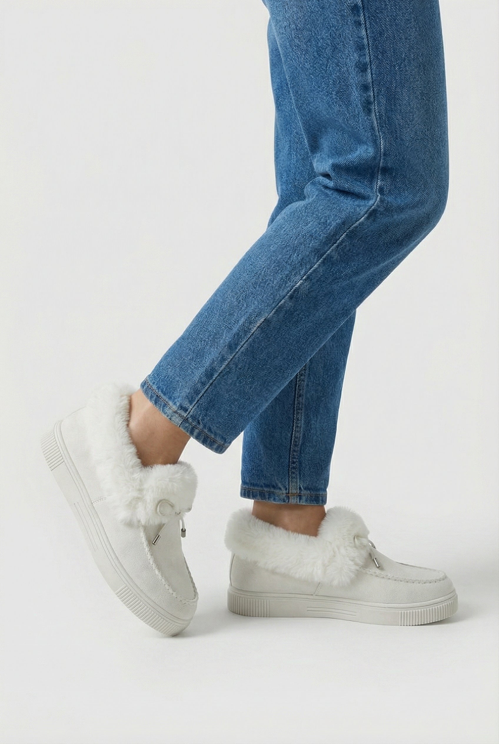 Women's White Insulated Winter Boots