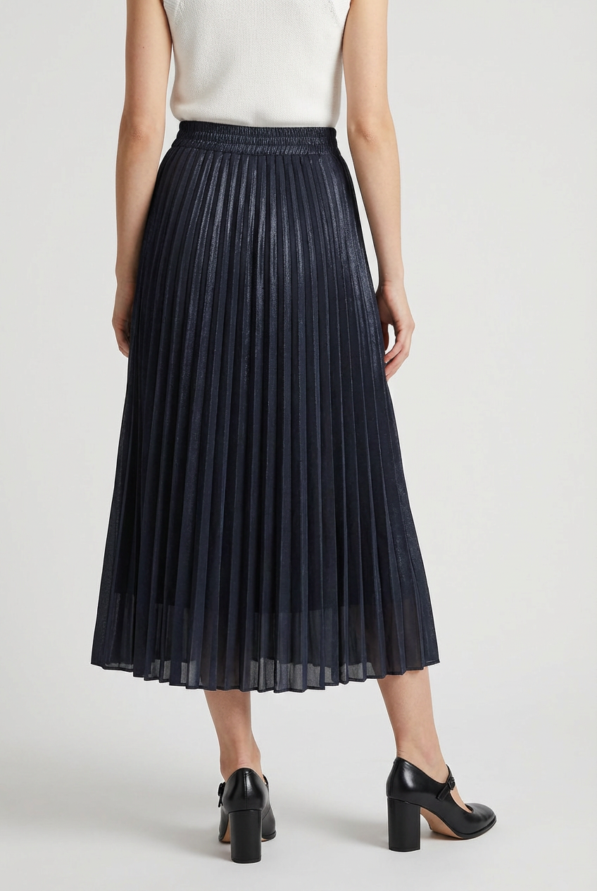Women's Black Pleated Skirt