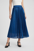 Women's Blue Pleated Skirt