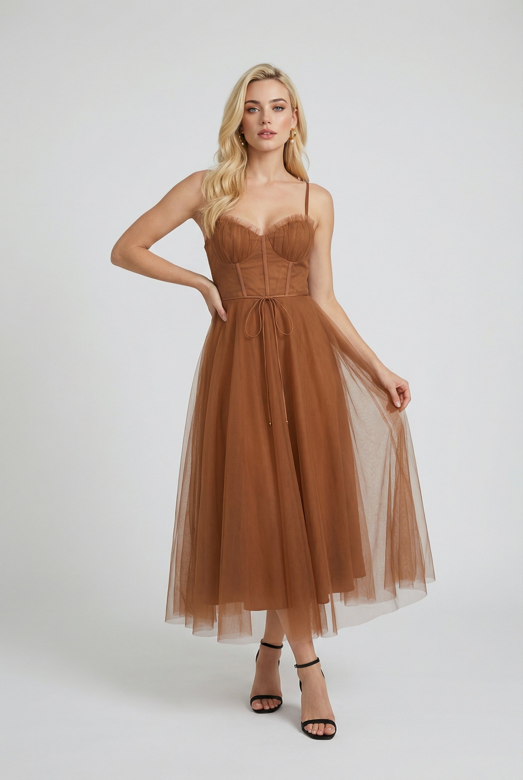 Women’s Brown Midi Dress