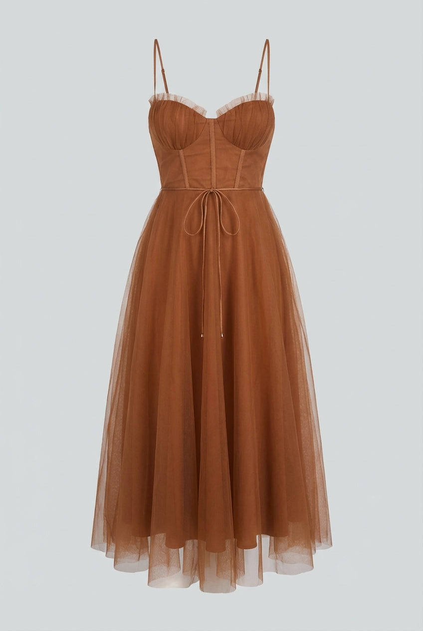 Women’s Brown Midi Dress
