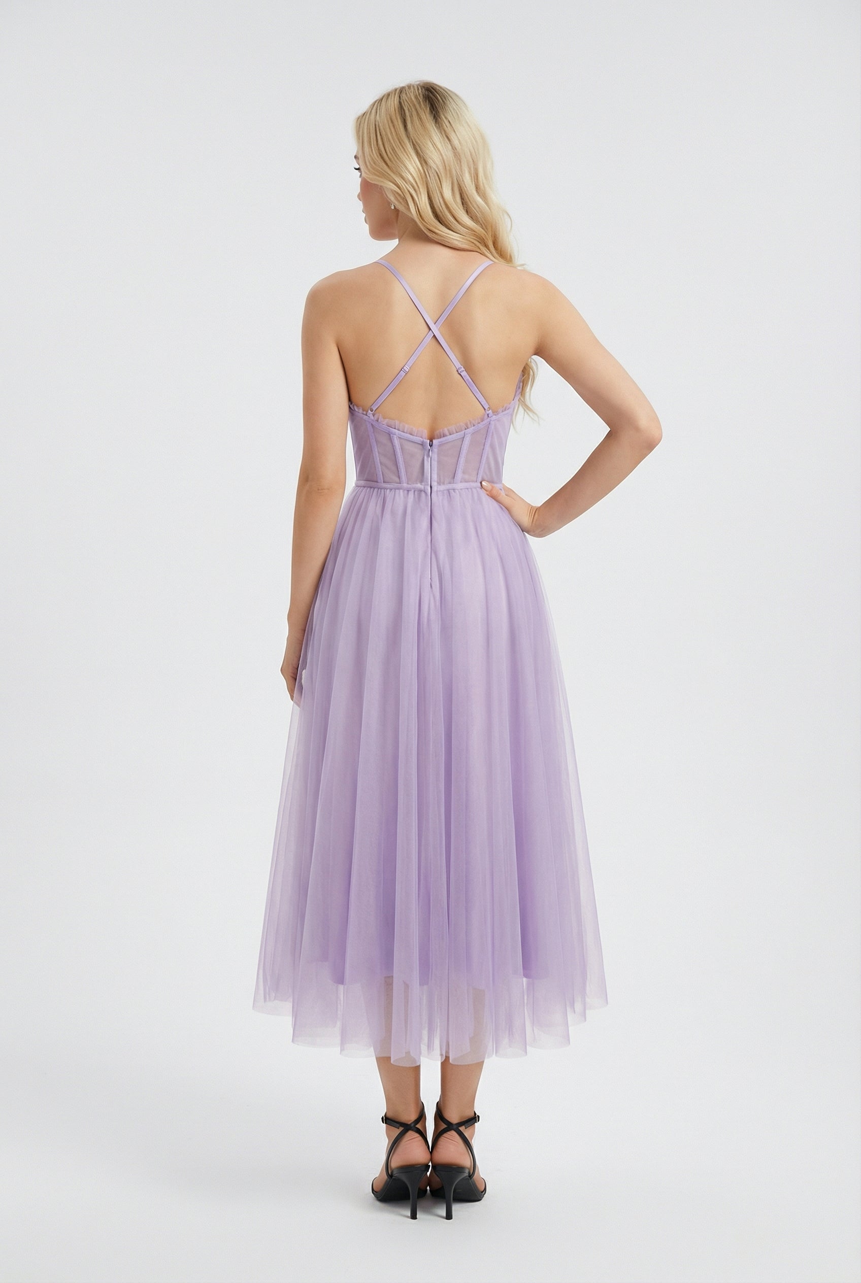 Women’s Purple Midi Dress