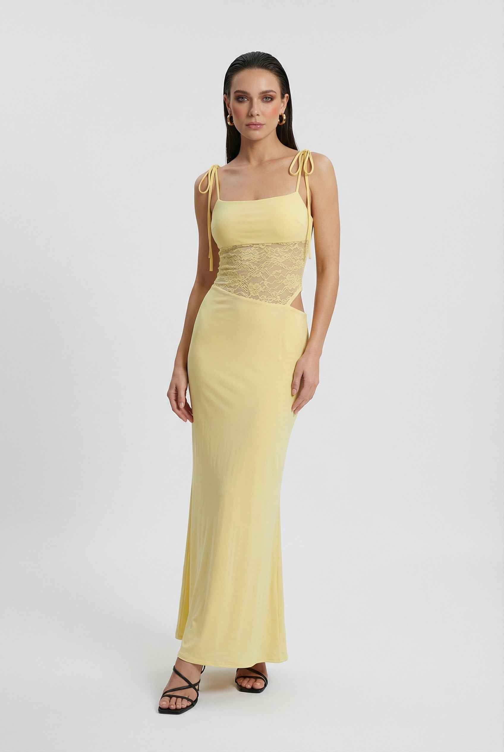 Chocolate Brown Bodycon Maxi Dress