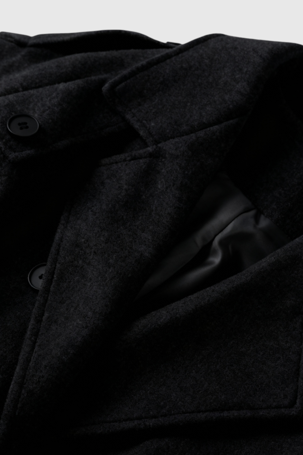 Zwarte Lange Trenchcoat