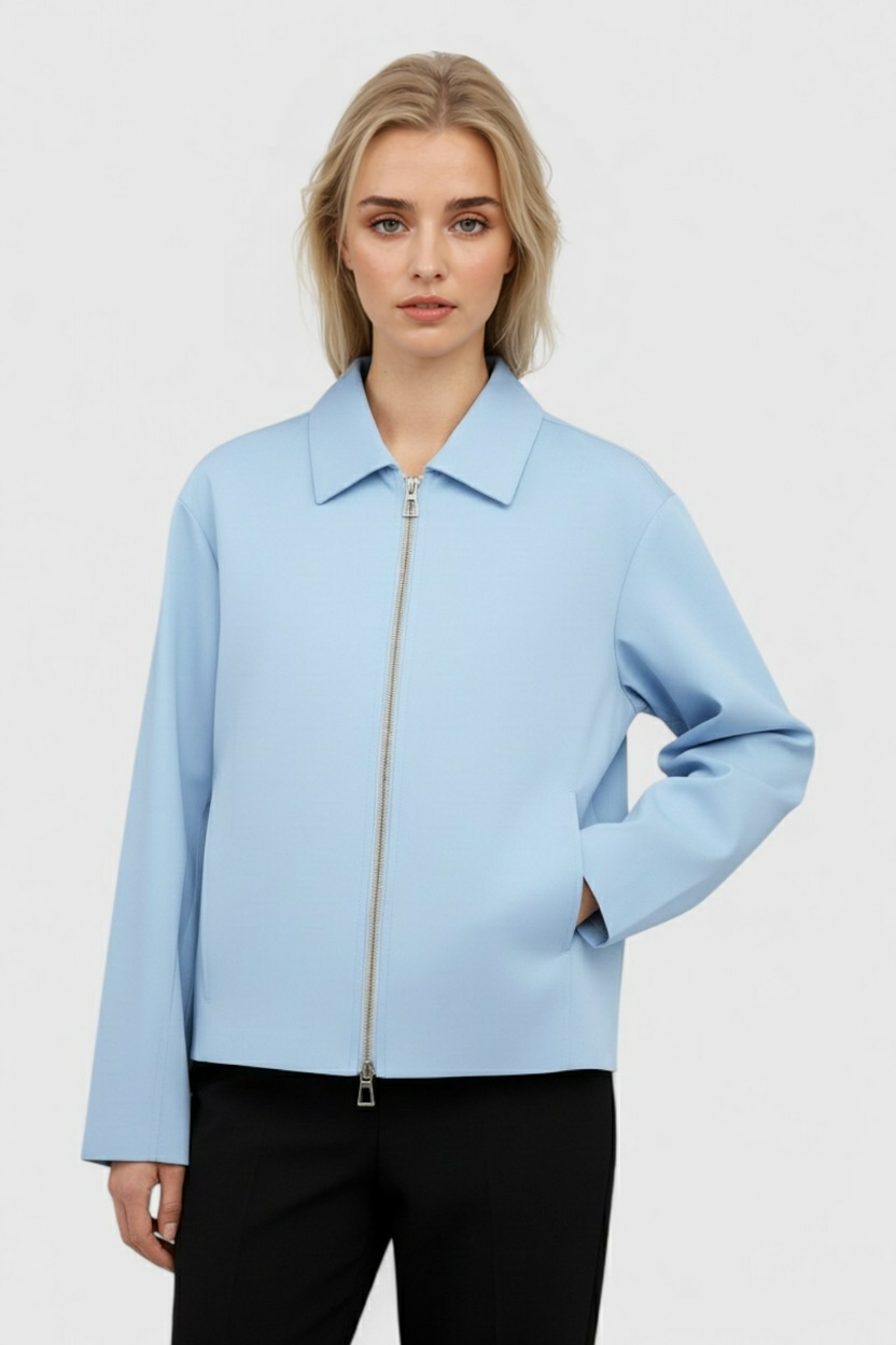 Dames Casual Bomberjack - Lichtblauw