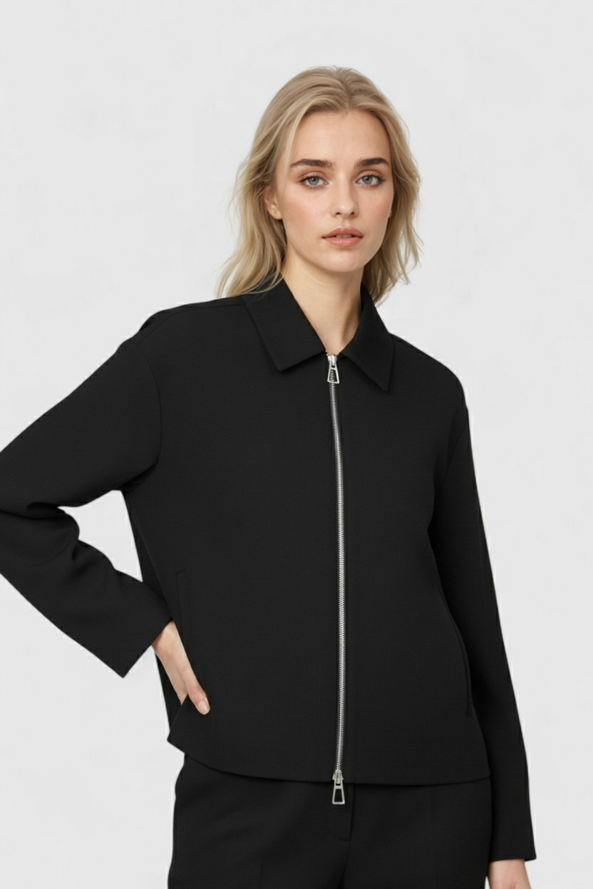Dames Casual Bomberjack - Zwart