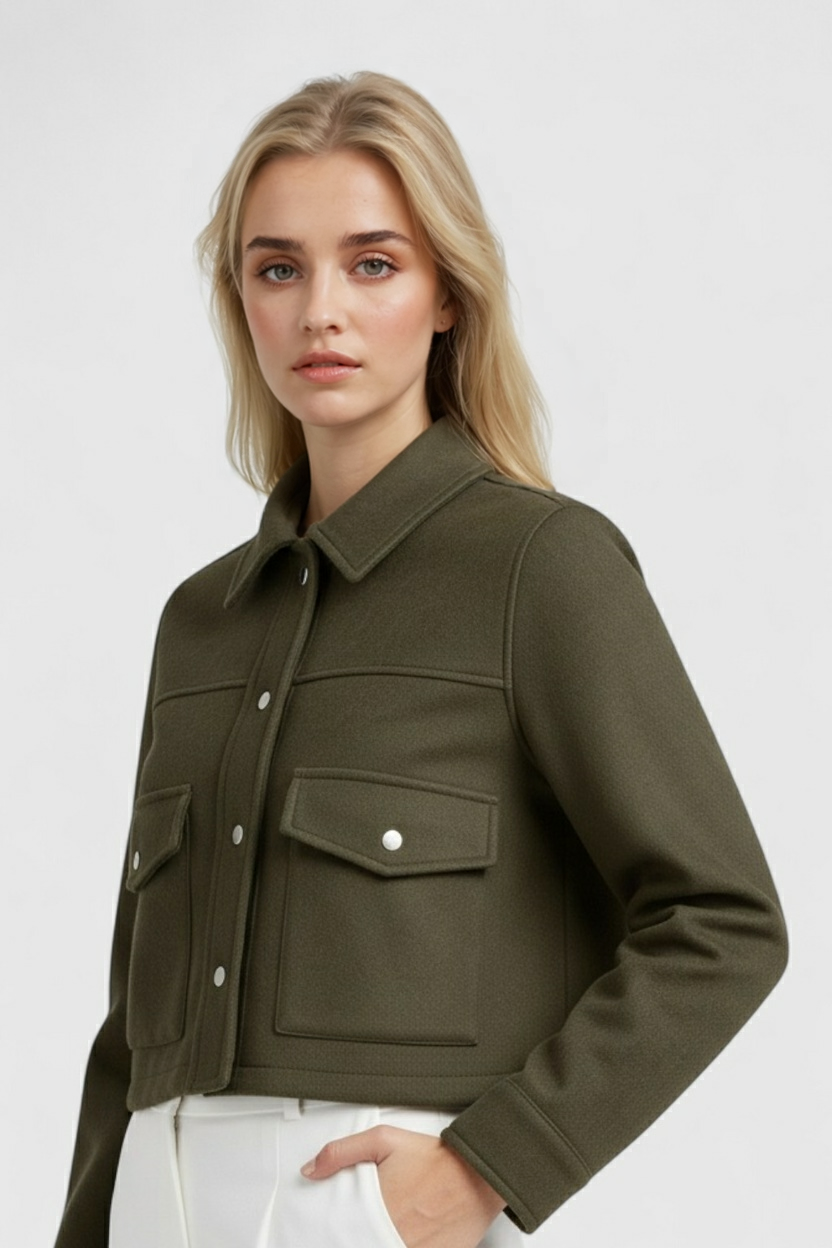 Dames Elegante Jasje - Legergroen
